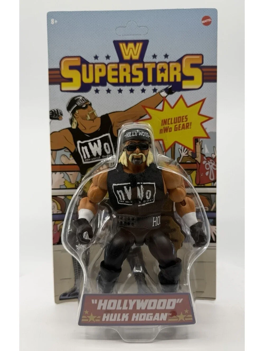 Mattel WWE Superstars Series 1 “Hollywood” Hulk Hogan NWO Gear Wrestling Action